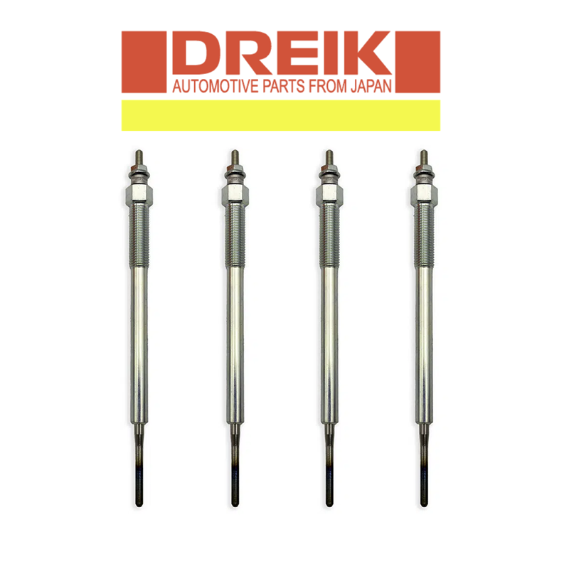 4x DREIK GLOW PLUG SET for TOYOTA HILUX 1KZTE KZN165R KZN185 1KZ-TE 1KZ TE 3.0L