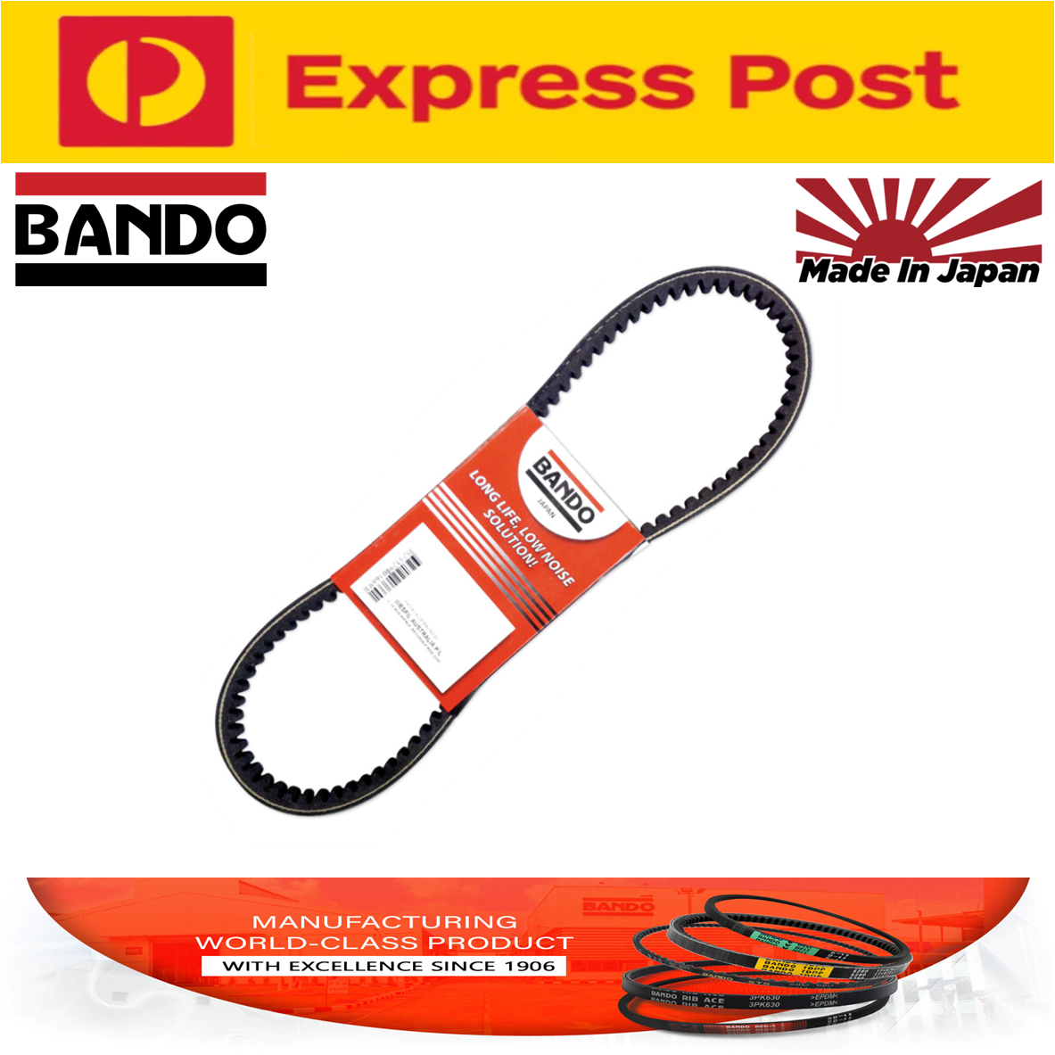 BANDO JAPAN Alternator Micro-V Drive Belt for Holden Colorado RC Rodeo RA 3.0L