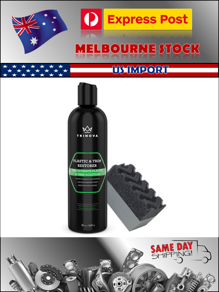 Trinova Plastic Trim Restorer 250ml - Car Motorcycle Bumper Vinyl EXPRESSPOST