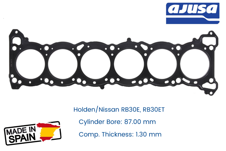 Ajusa Performance Head Gasket For Holden Commodore 3.0L VL Turbo RB30ET 1.RB30