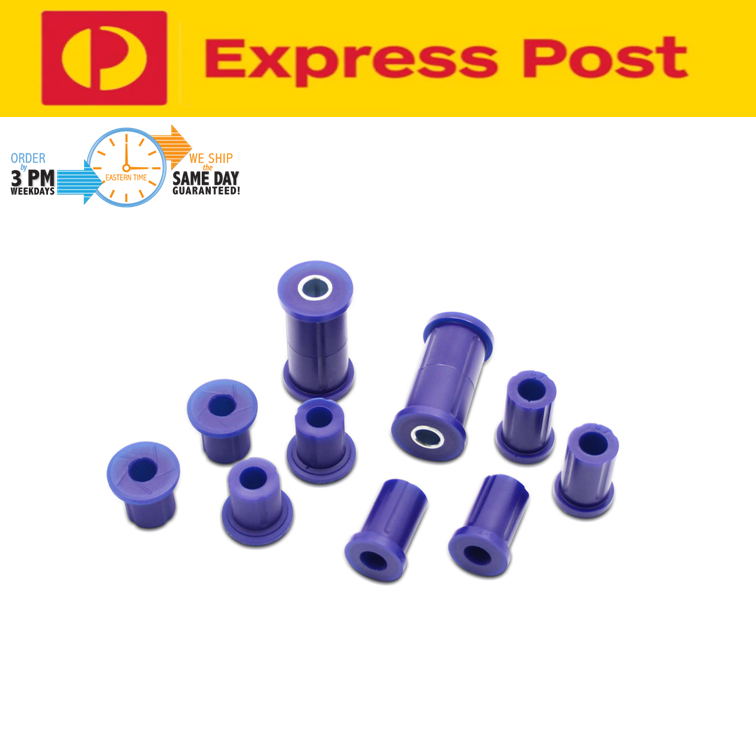 SUPERPRO SPRING SHACKLE BUSH KIT REAR for MITSUBISHI TRITON MK 1996  2007
