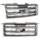Front Grill In Chrome/Grey For Ford Ranger PJ (2006-2009)