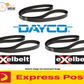 Fan Belt Kit (3) for Mitsubishi NL Pajero 3.5L 6G74 02/99-06/2000 3.5
