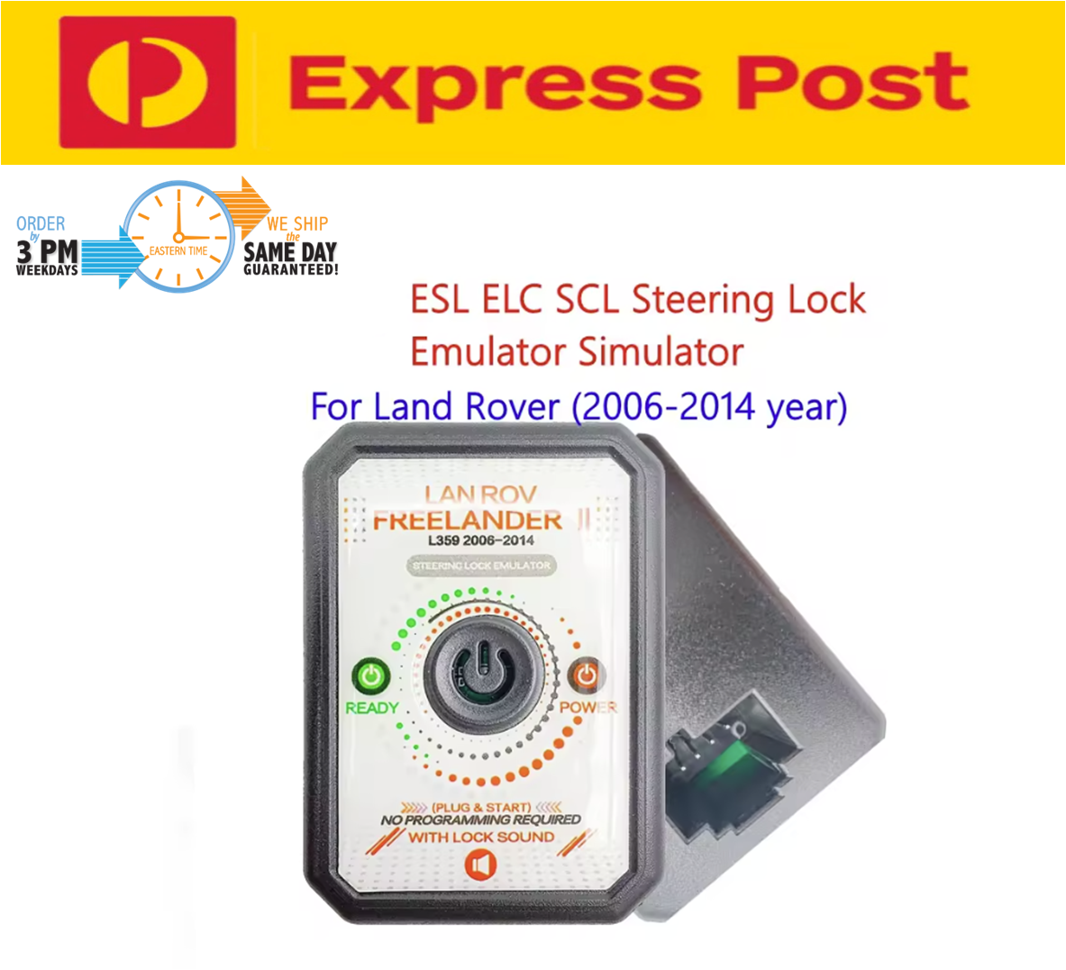 for Landrover Freelander 2 L359 2006 to 2014 ESL Steering wheel lock Emulator