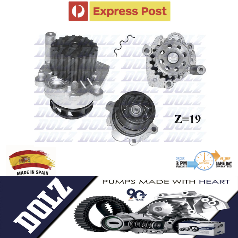 DOLZ Water Pump for Volkswagen VW Golf MK5 1.9L TDI 2003-2007 BKC BXE