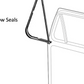 Ford Bronco F-250 F-350 Door Window Vent Seal Bailey Channel Weather Strip 81-86