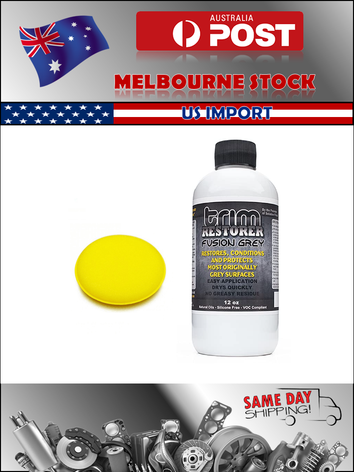 Solution Finish Grey Plastic & Vinyl Restorer Use for Car and Truck Detailing