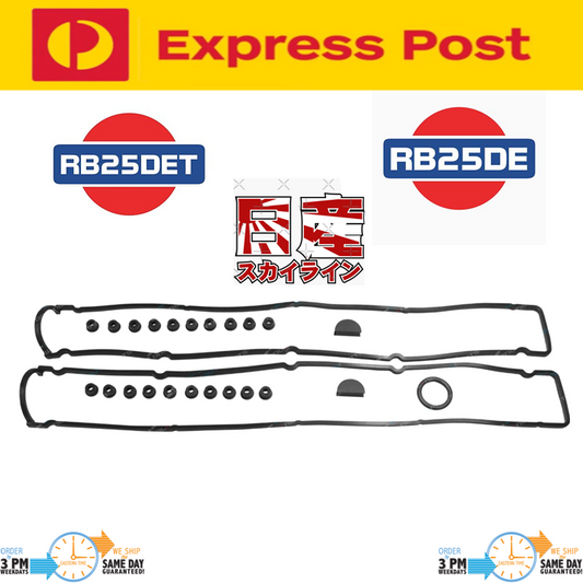 2 X VALVE TAPPET ROCKER COVER GASKETS FOR NISSAN SKYLINE R34 RB25 RB25DE RB25DET
