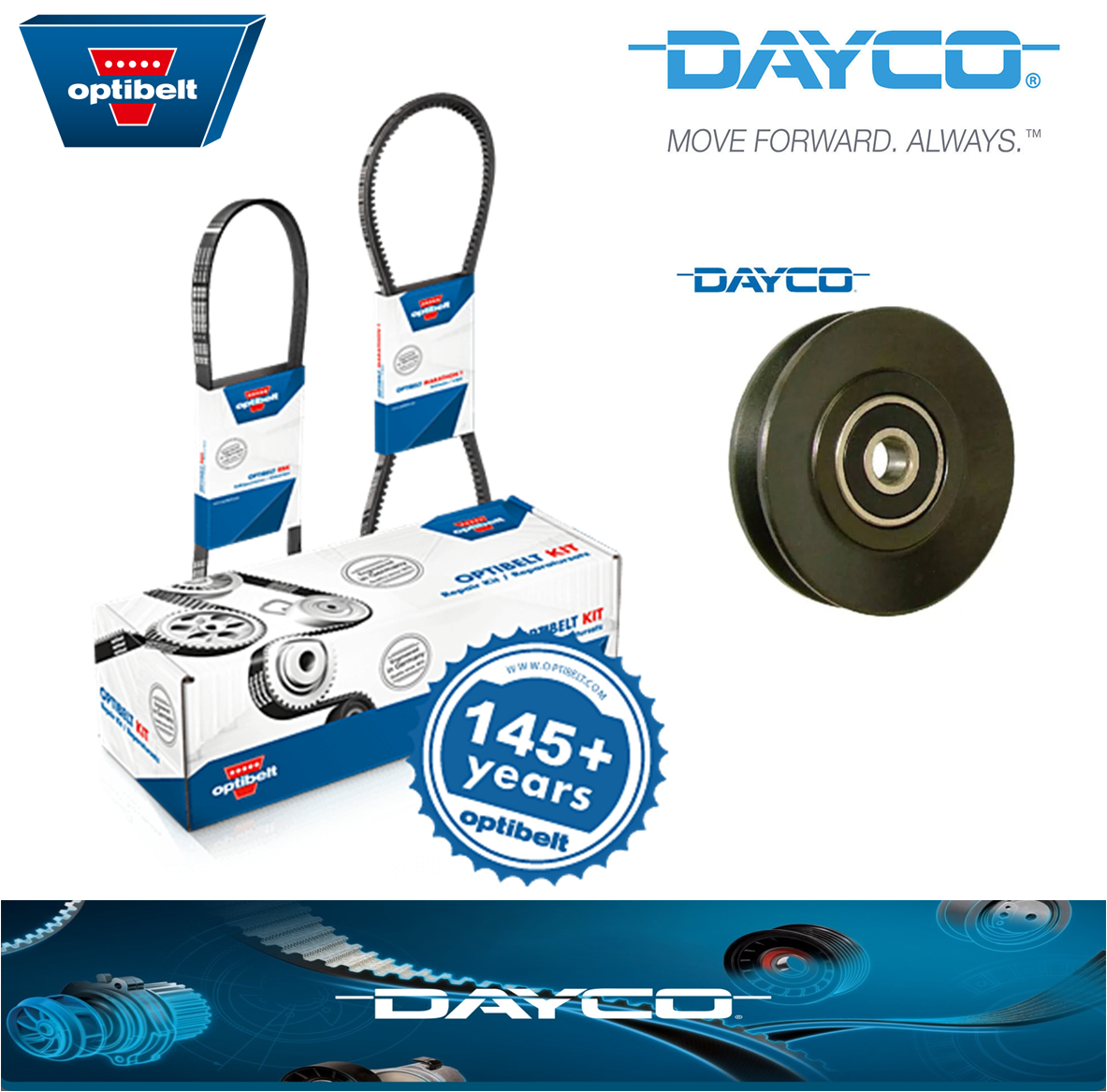DAYCO Pulley & OPTI A/C ALT Belt Kit for Holden Colorado RC Diesel 3.0L 08-12