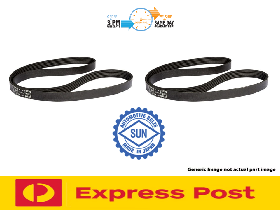 Fan Belt Kit(2) Nissan Navara D40 Thai Spain 2.5 Diesel YD25DDTi 2.5L See Desc. 
