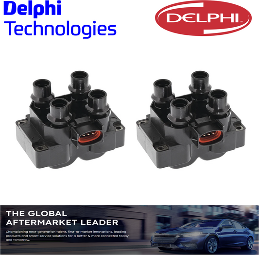 2 IGNITION COIL PACKS for Ford Falcon AU, AUII, AUIII V8 5.0L Windsor 302 GIC329