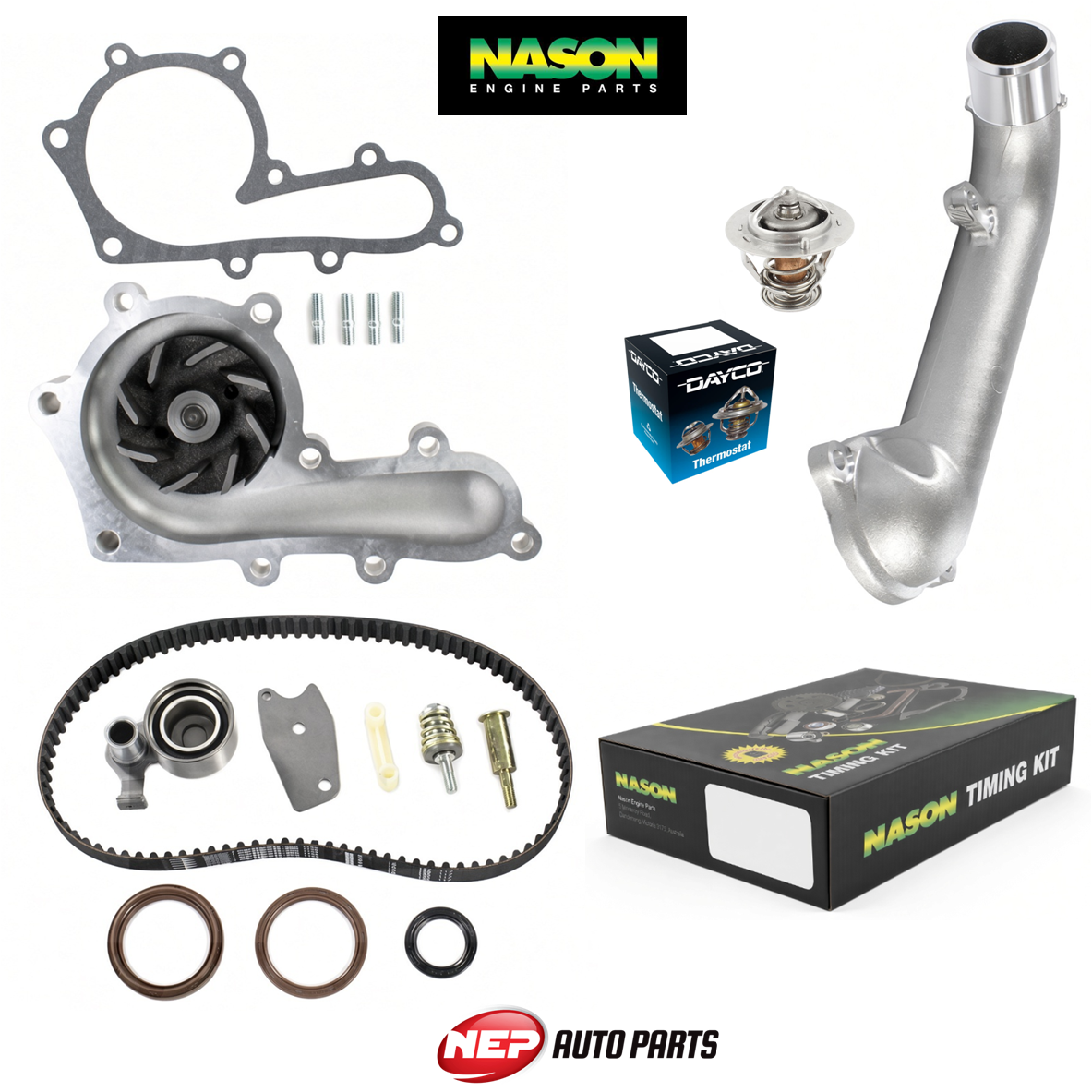 Water Pump Timing Belt Kit for Toyota LandCruiser HZJ77 HZJ75 1HZ 4.2 Diesel
