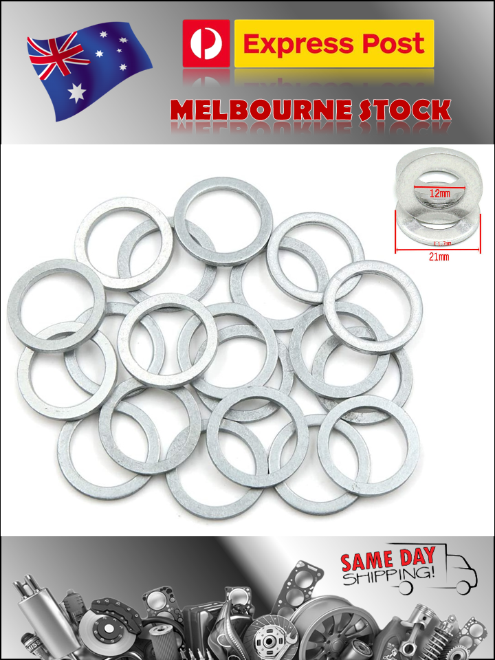 Sump Plug Washer Gasket x 10 for Toyota 10mm to 12mm  90430-12031 9043012031