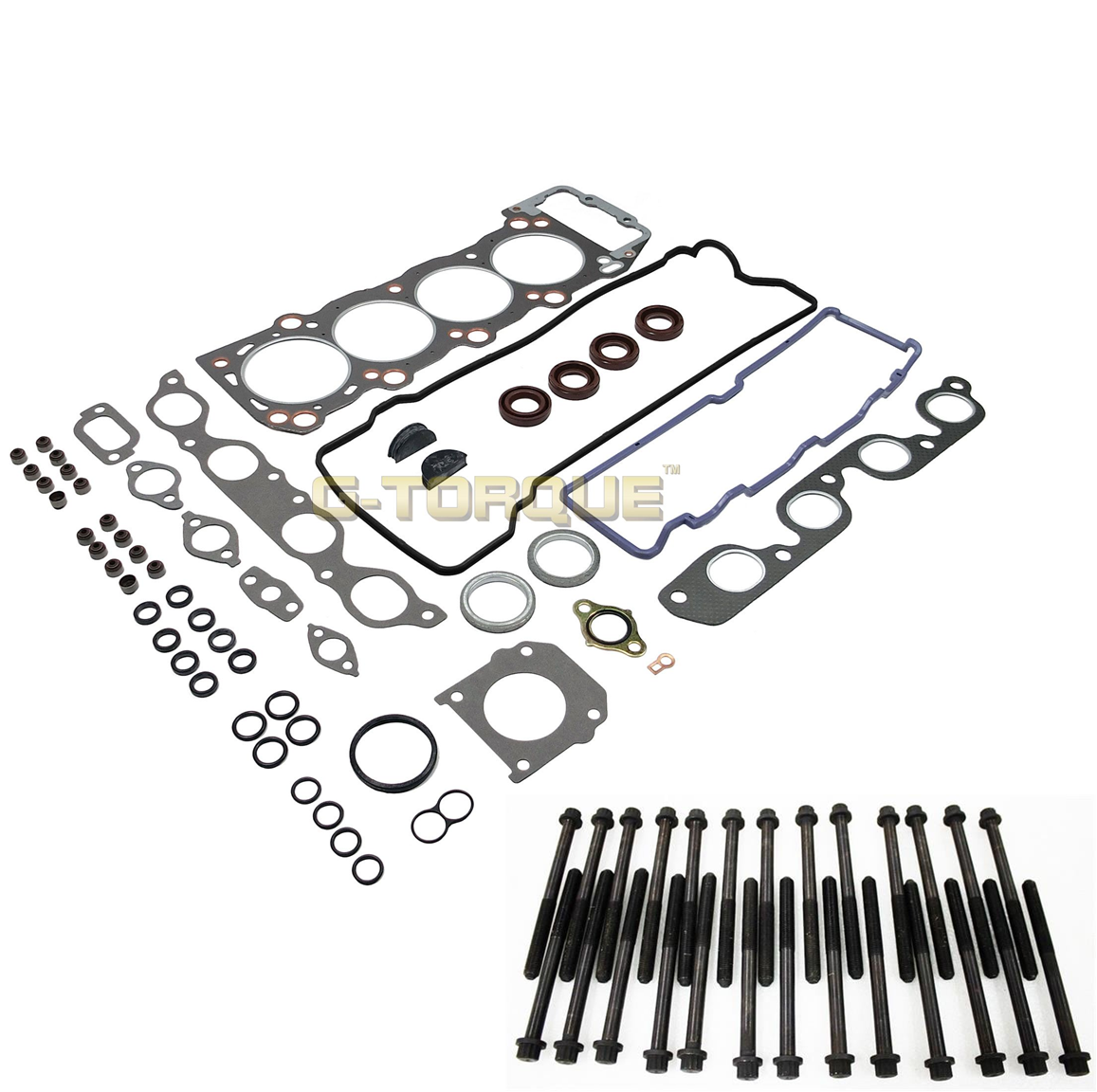 VRS HEAD GASKET SET/KIT+HEAD BOLTS FOR TOYOTA TARAGO TCR10 TCR11 2.4L 2TZ  2TZFE