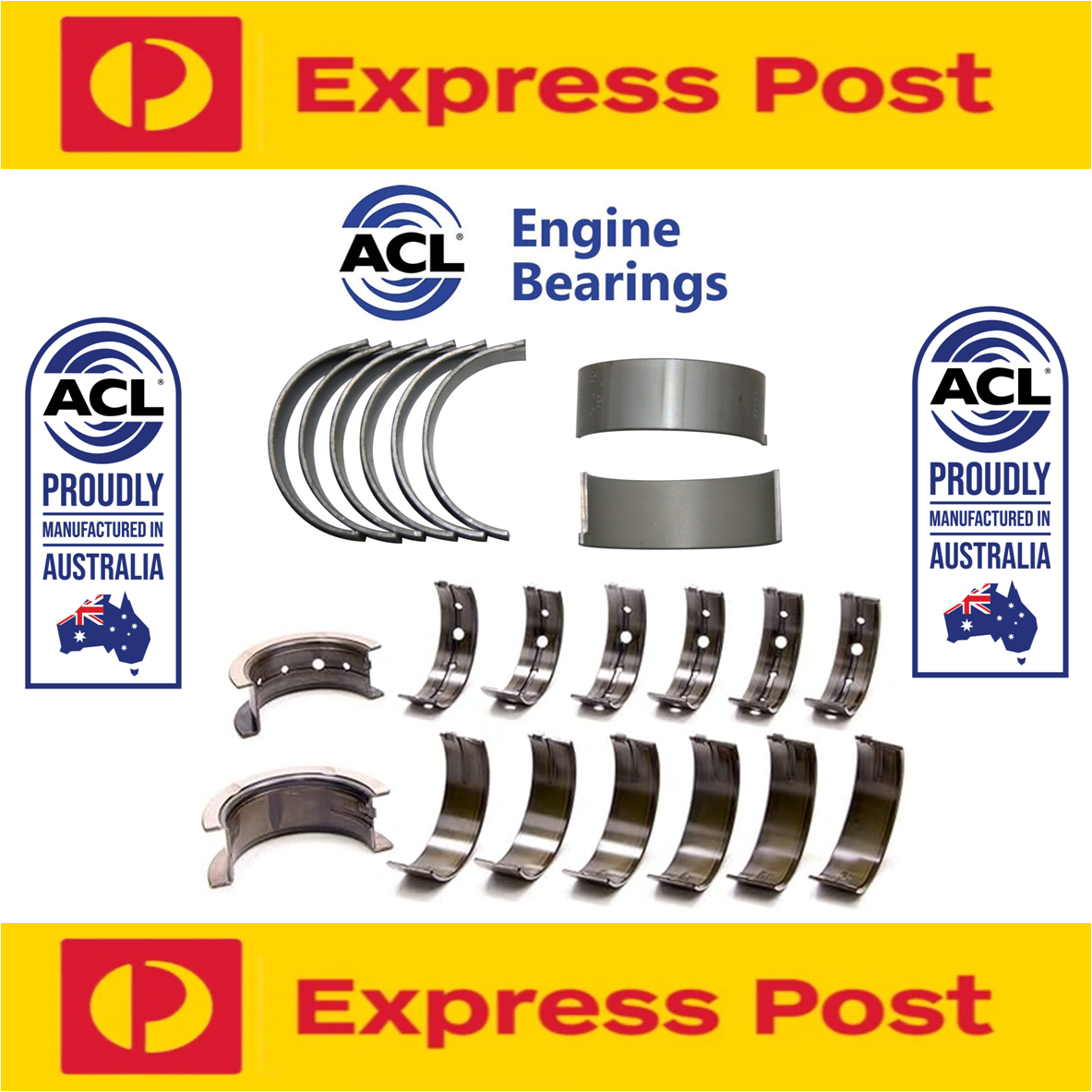 HOLDEN 253 308 304 5.0L MAIN CONROD BEARINGS 5M2357 8B2356 020 OVERSIZE