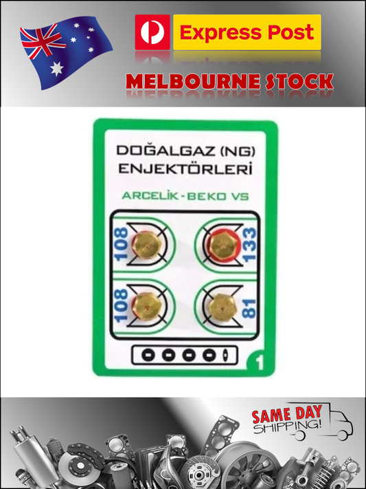 Universal Gas Cook Top Jet 4 x Nipples 2 x 108 1 x 133 1 x 81 Gauges Sizes