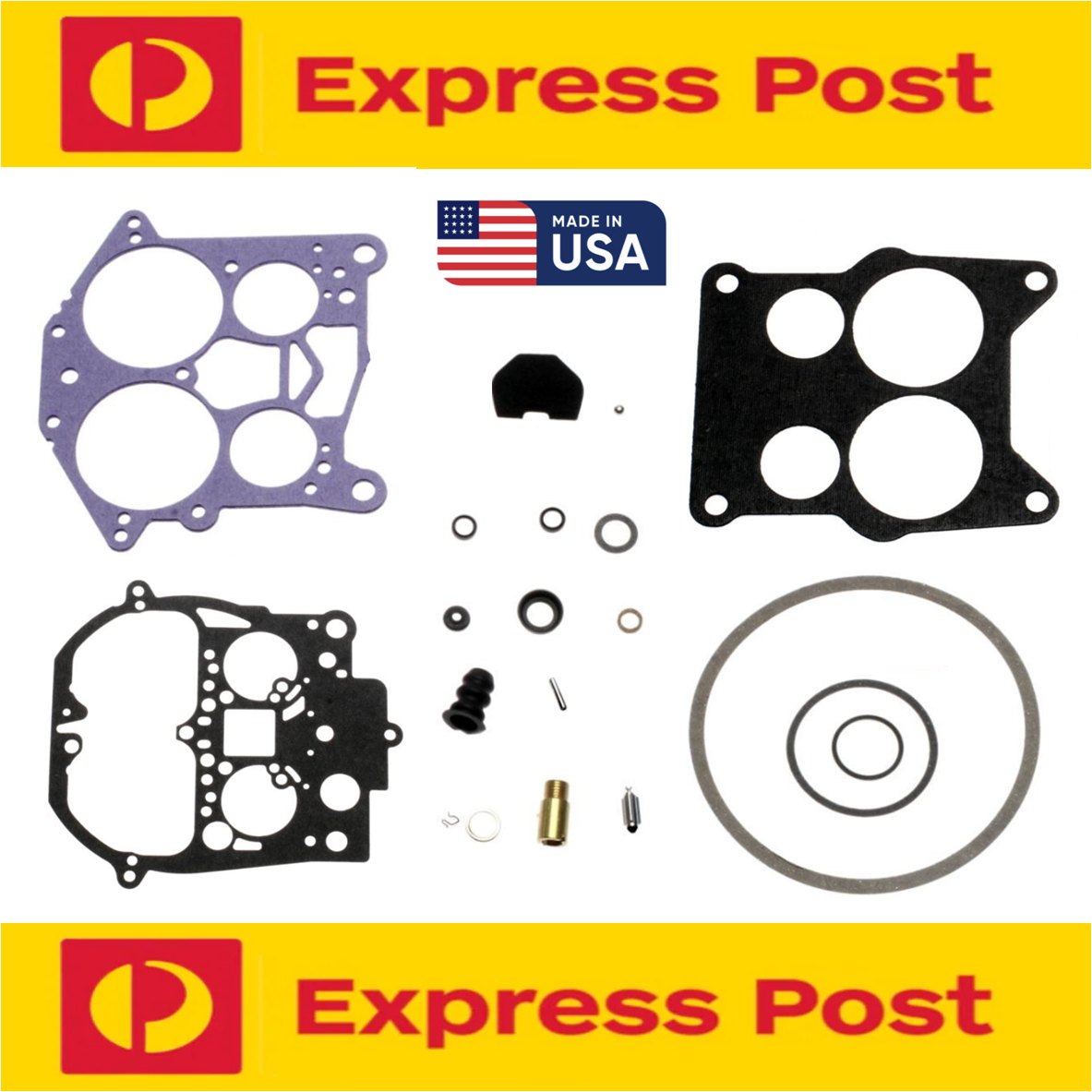 ROCHESTER QUADRAJET CARBURETTOR REPAIR KIT FITS CARBY BODY NUMBER 7041281