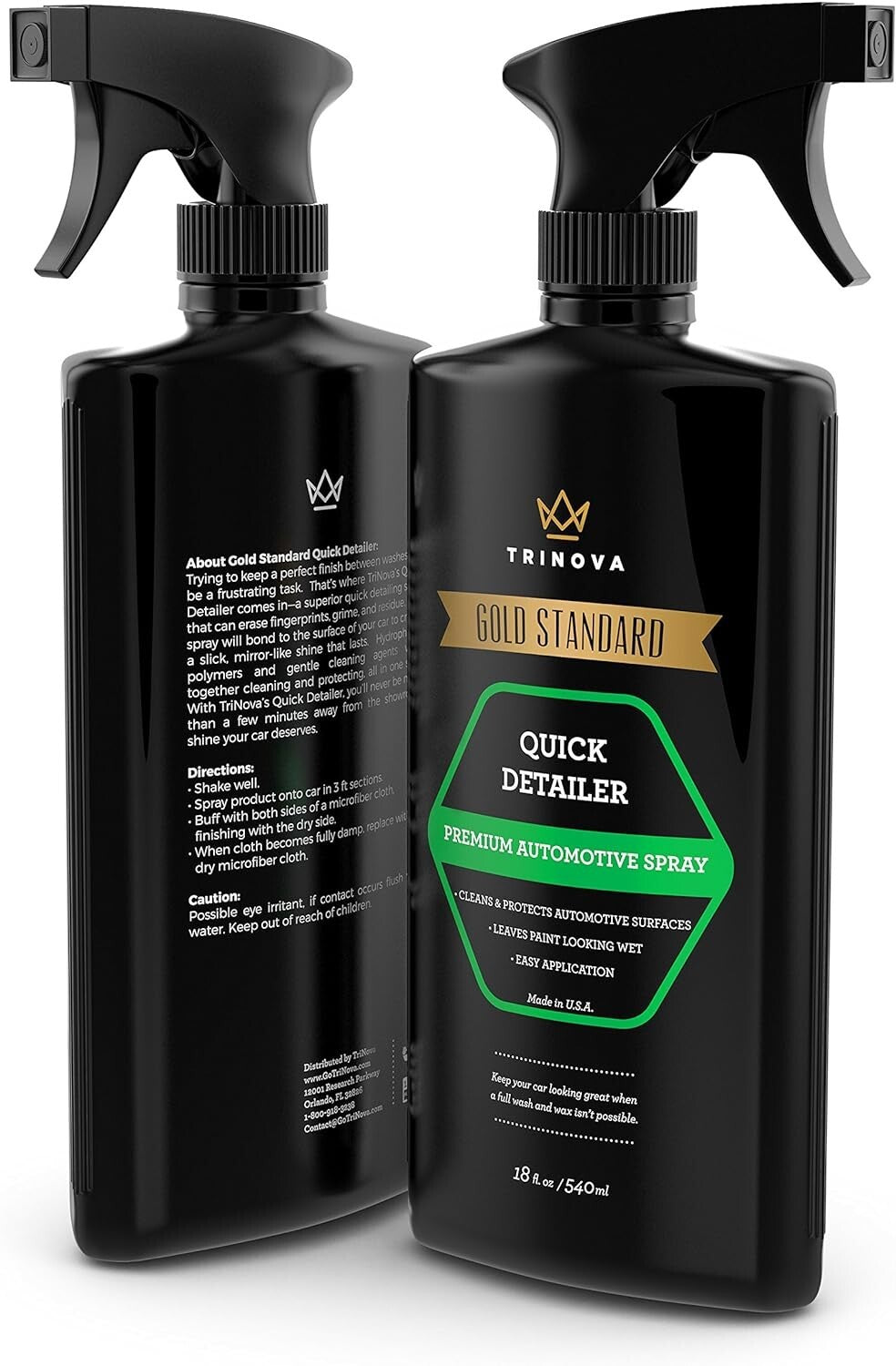 TriNova Quick Detailer Spray Coating Protective Seal Against Weather Contaminant