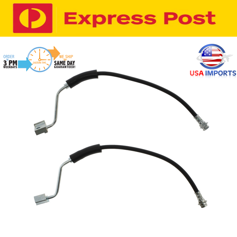 Front Brake Line Hydraulic Hose Set LH RH for Ford F100 F150 Bronco 1981-1989
