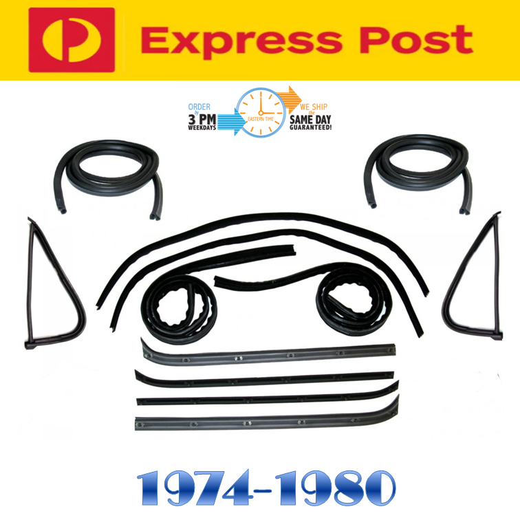 Ford F100 F250 F350 Door Window Vent Seal Bailey Channel Weather Strip Set 74-80