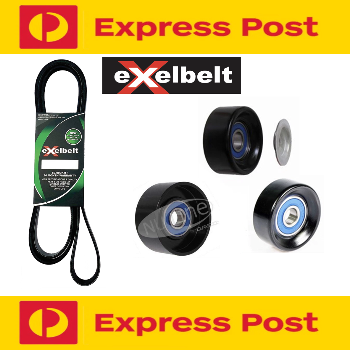 Belt & Pulley Kit for Holden Commodore VT Calais VT 3.8L L36 1997-2000