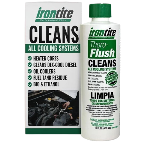 IRONTITE THORO FLUSH INDUSTRIAL STRENGTH RADIATOR CLEANER Rust Scale Oil Sludge