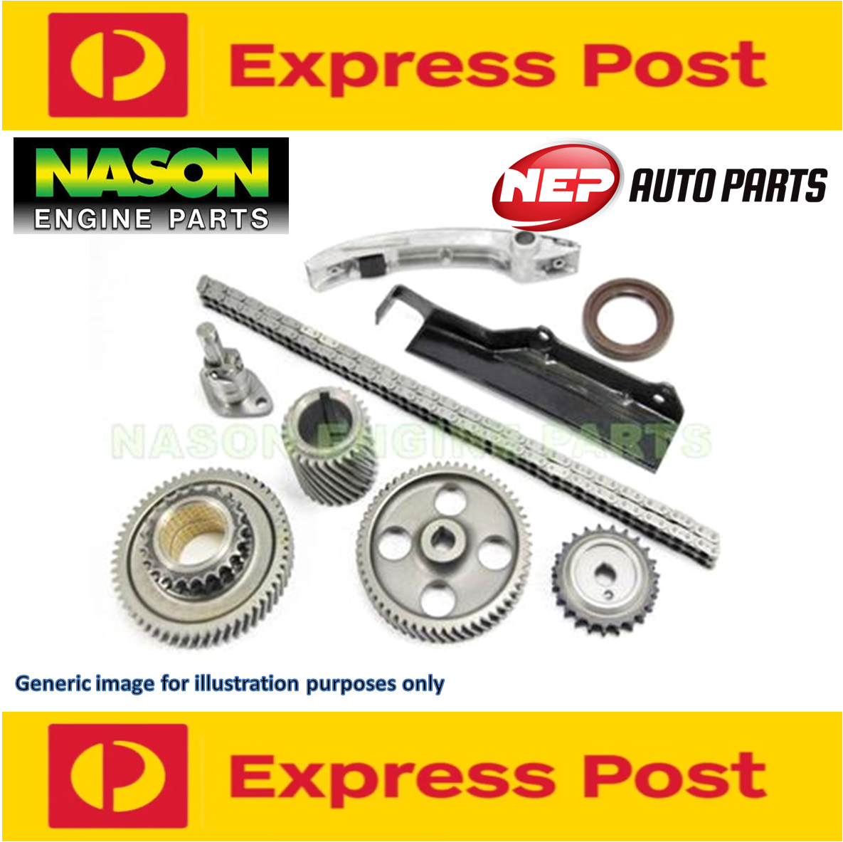 Nason Timing chain kit fits Mitsubishi 4G54/G54B Magna TM TN TP TR TS Pajero NA 