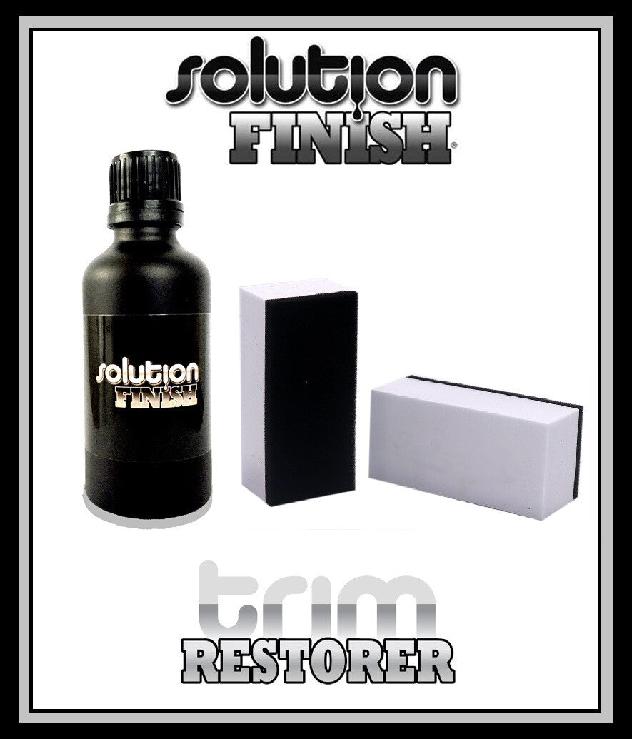 Solution Finish Black Plastic Restorer 50ml EXPRESS POSTAGE MELBOURNE STOCK