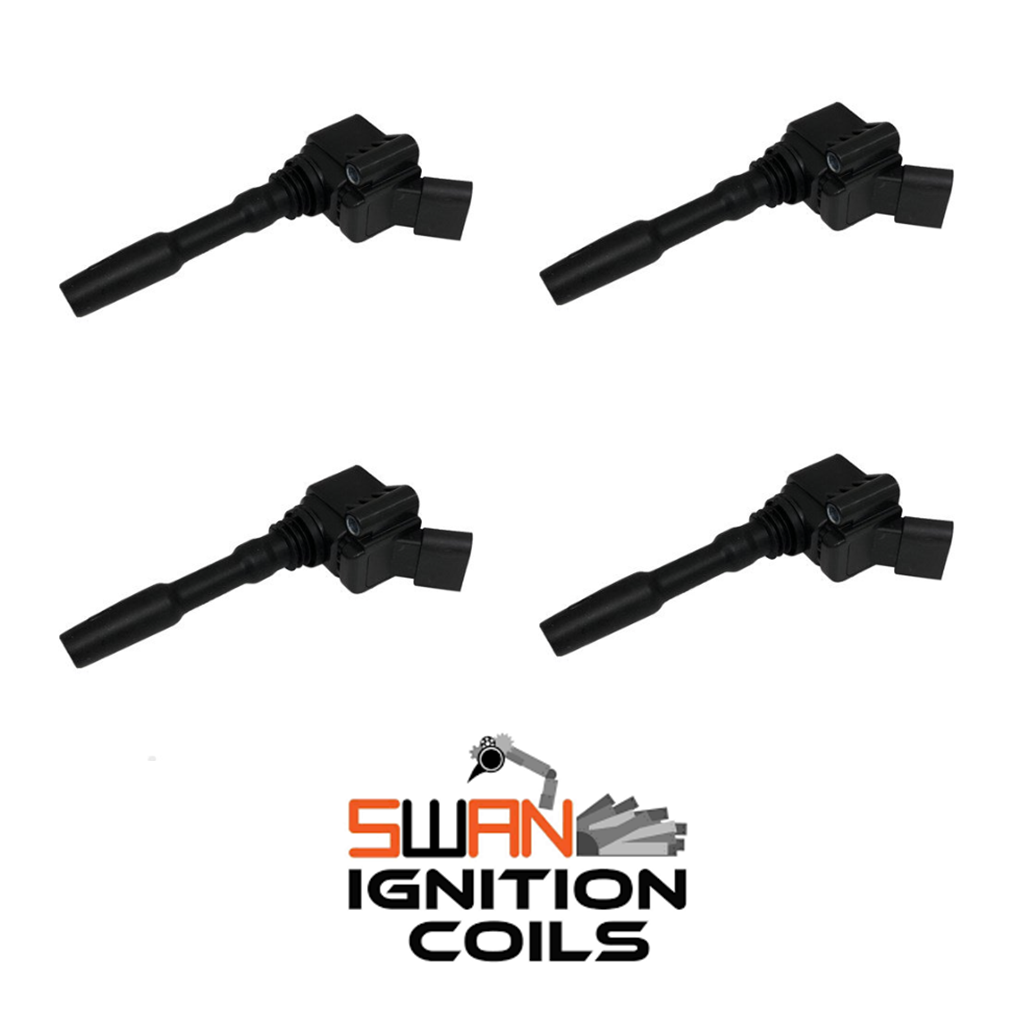 Set of 4 Swan Ignition Coil for Audi A1 A3 A4 Q2 Q3 1.4L TFSI E-Tron