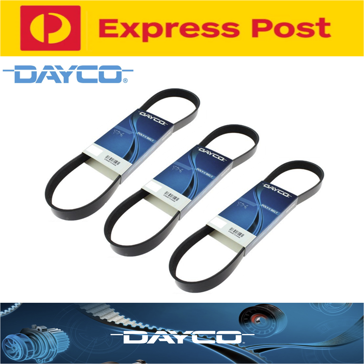 Dayco A/C & Alternator Drive Belt Kit for Isuzu D-Max TFR TFS 3.0L 08-12