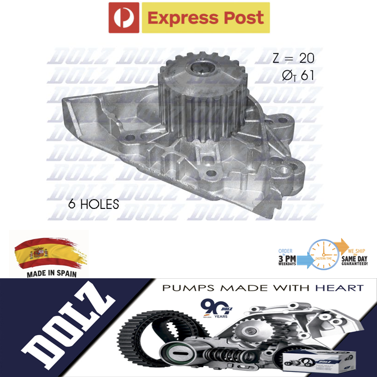 DOLZ Water Pump for 2.0L Peugeot 307 EW10A 05-09 407 EW12J4 07-09 