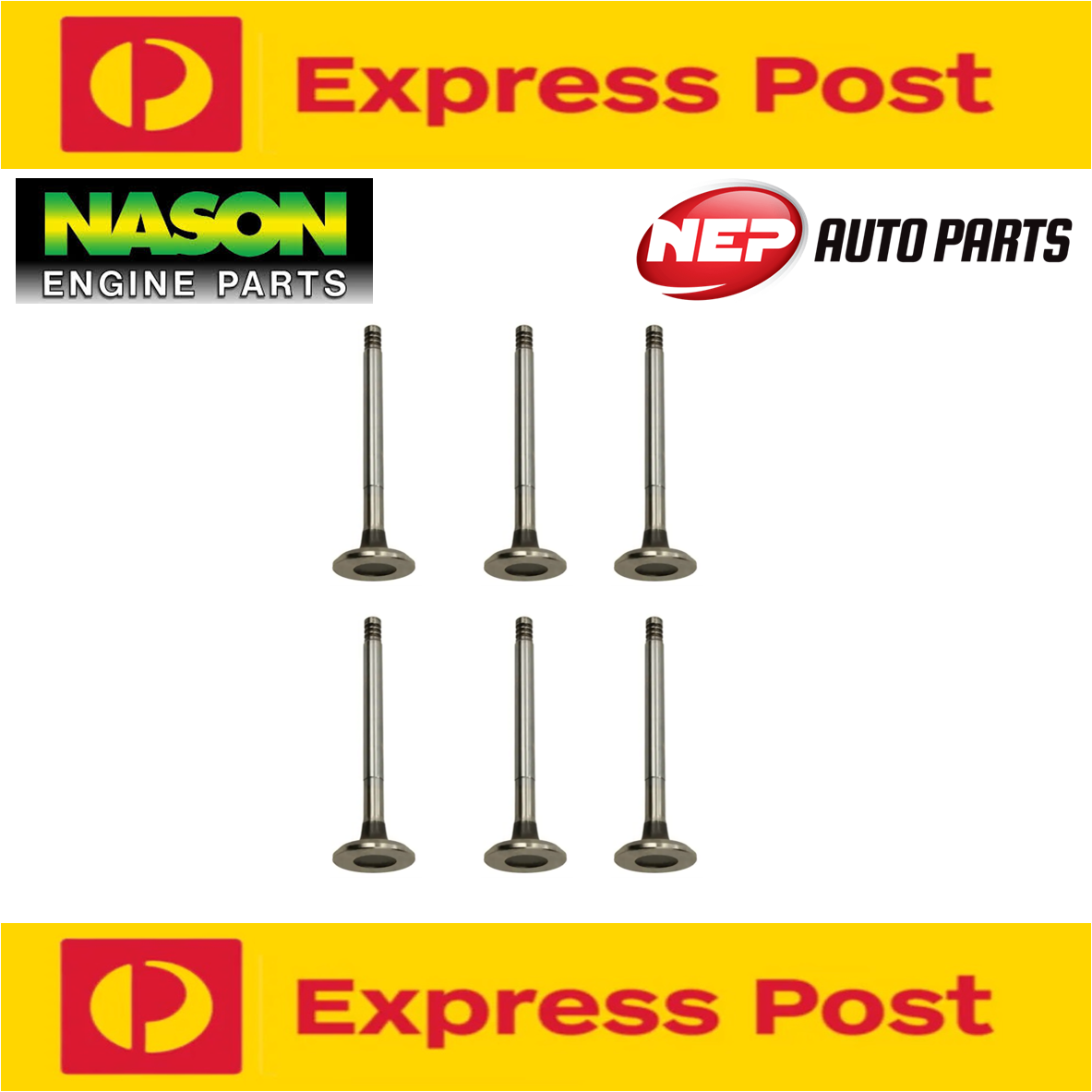 6 x Nason Exhaust Valves fits Nissan TB45E TB45S Patrol GU