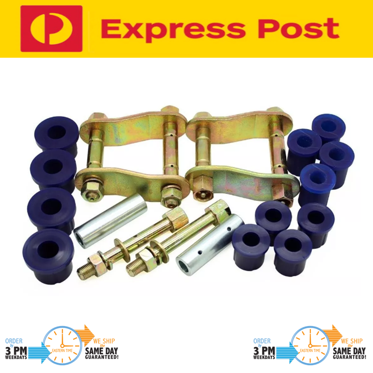 SuperPro Greasable Shackle and Bushing Kit For TOYOTA HILUX RZN169 Rear