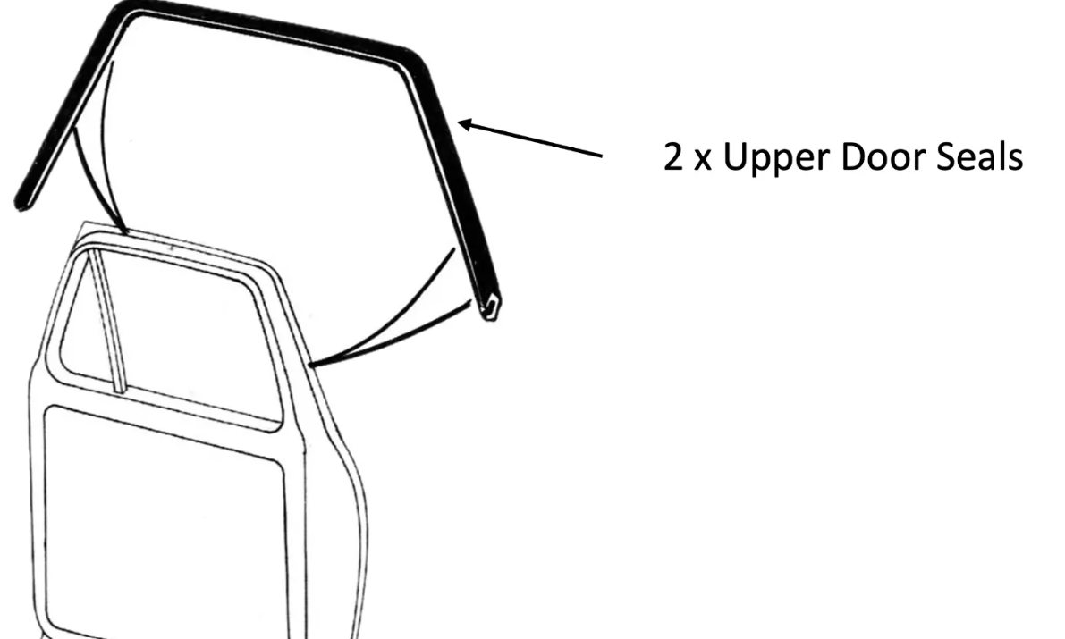 Ford F100 F250 F350 Windscreen Door Window Vent Bailey Channel Weather Strip Set
