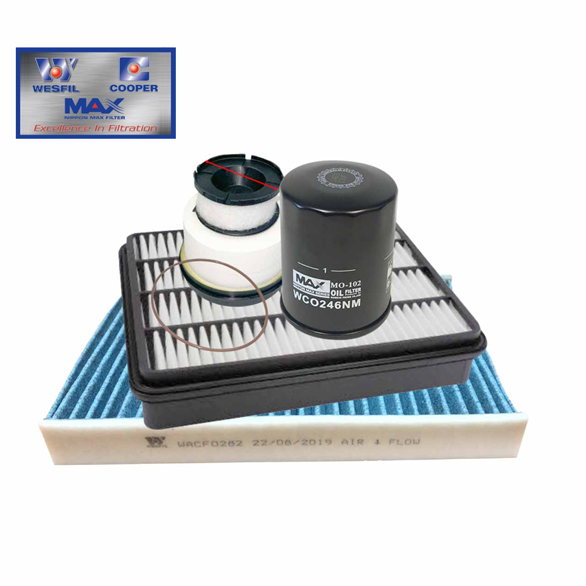 WESFIL 4WD Filter Service Kit for Toyota Landcruiser LC300 FJA300R F33AFTV 21-On