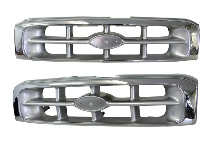 Front Grill In Sliver/Chrome For Ford Courier PE (1999 - 2002)
