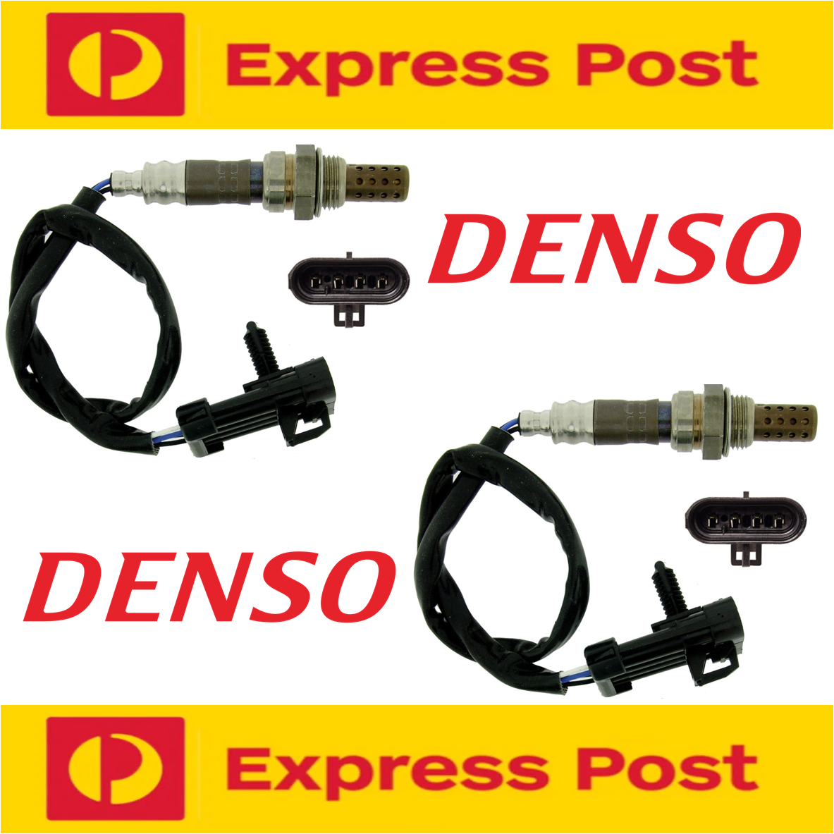 DENSO OXYGEN SENSORS x2 FOR VE COMMODORE CALAIS SS UPTO MY08.5 o2 V8 LS2 L98