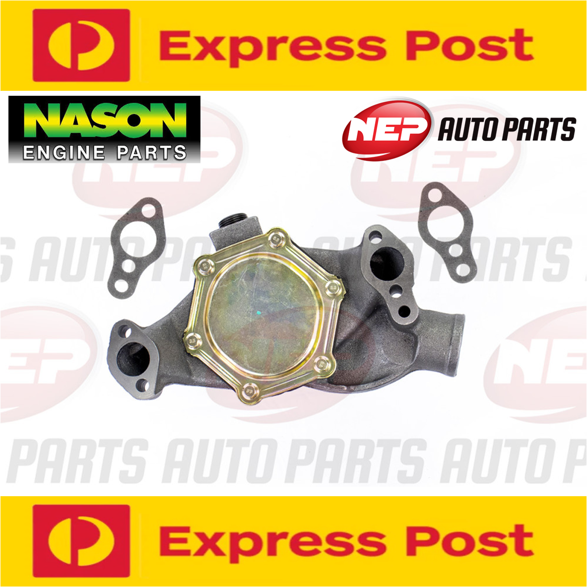 CHEVY SB 283 307 327 350 400 WATER PUMP SHORT STYLE CAST IRON 1955-69 NEP W2593