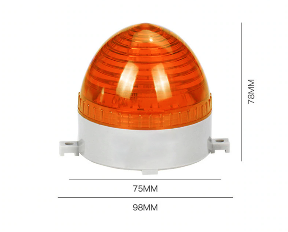 Emergency Strobe Warning Light 75mm - 80mm 70fpm 240V Amber Hard Wired SYF75D