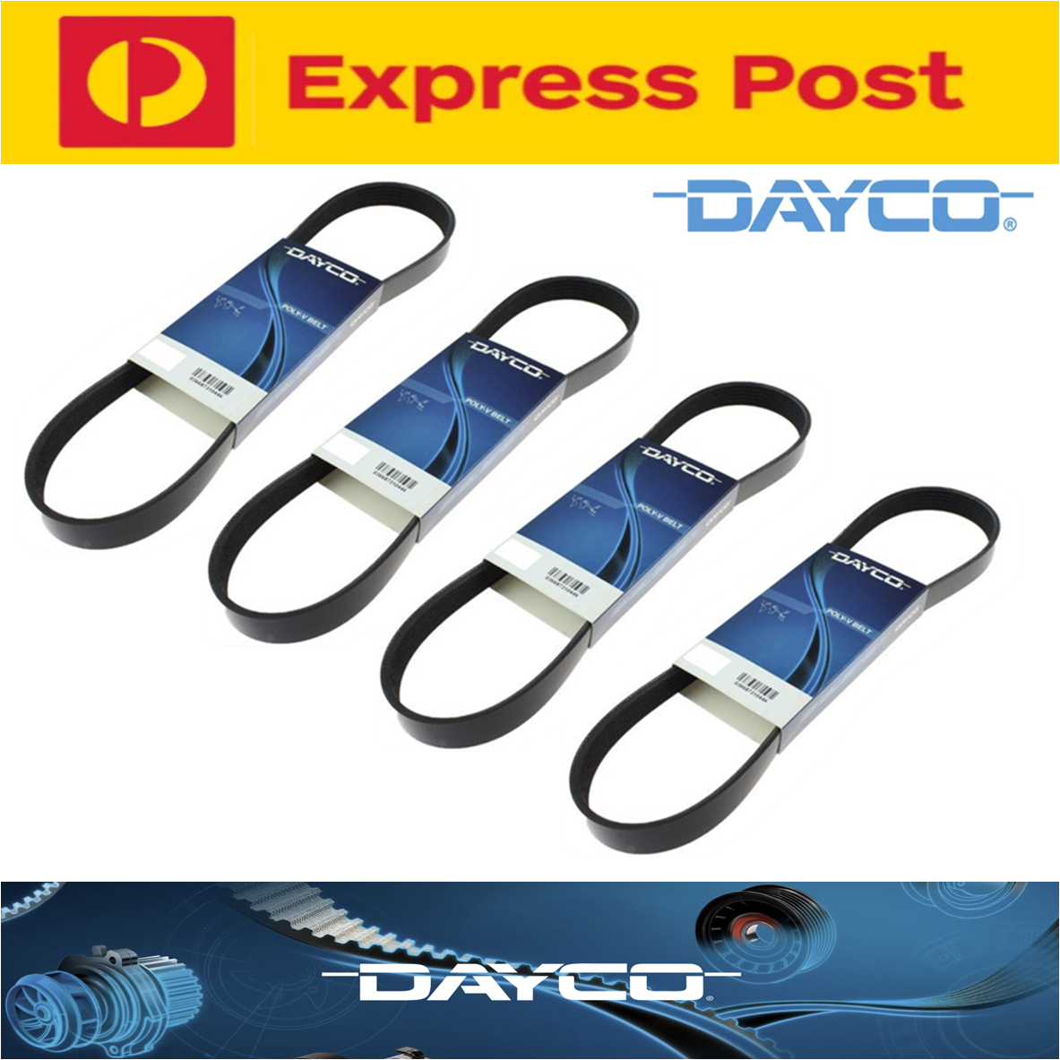 Dayco A/C & Alternator & P/S Drive Belt Kit for Holden Rodeo RA 3.0L 4JH1-TC