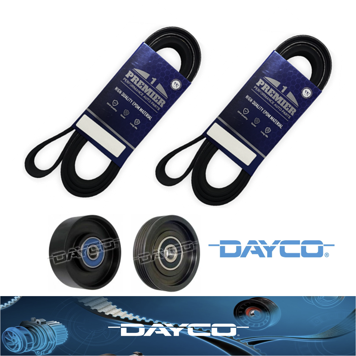 Belt & Pulley KIT FOR Nissan Navara D40 SPAIN Built Diesel 2.5L YD25DDTi