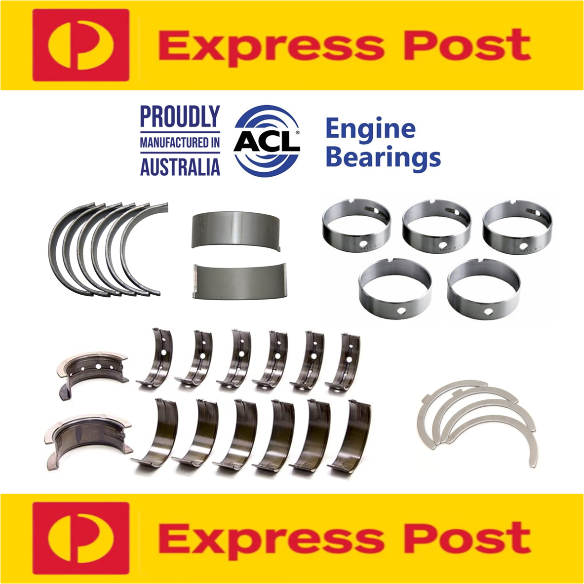 ACL DURAGLIDE CONROD MAIN BEARING THRUST WASHER SET STD NISSAN TD42 TD42T PATROL