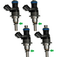 4 FUEL INJECTORS for MAZDA 3 BK 6 CX7 L3 2.3L DOHC TURBO INJECTOR includes seals