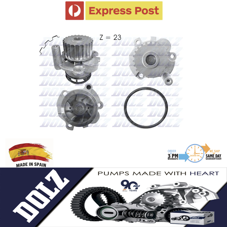 DOLZ Water Pump for Volkswagen VW Golf R MK6 2.0L CDLC Engine 2010-2013