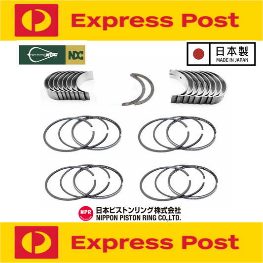 CONROD MAIN THRUST BEARING & PISTON RING SET FOR SUZUKI F10A SIERRA CARRY