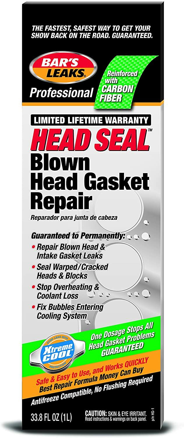 Bar's Leak Blown Head Gasket Repair 32 Oz Bars Leak Head Sealer 1 Litre Seal