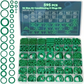595 Pcs Automotive AC O Rings Kit, SAE and Metric Air Conditioning Orings Assort
