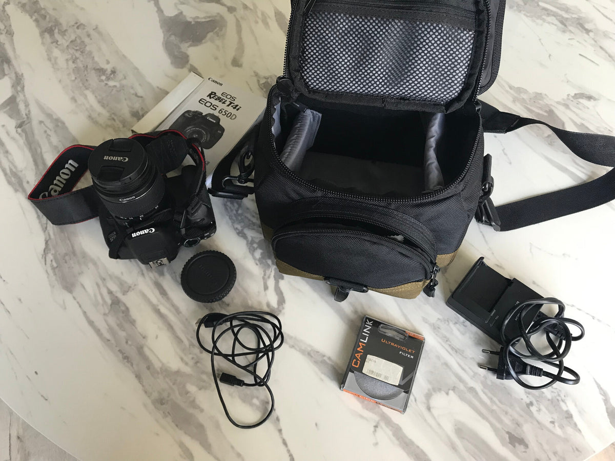 Canon EOS 650D Camera Rebel T4I & All Accessories - Used only a few times