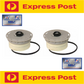 WESFIL LandCruiser 200 Series 1VD 4.5 Diesel Fuel Filter Pack x2