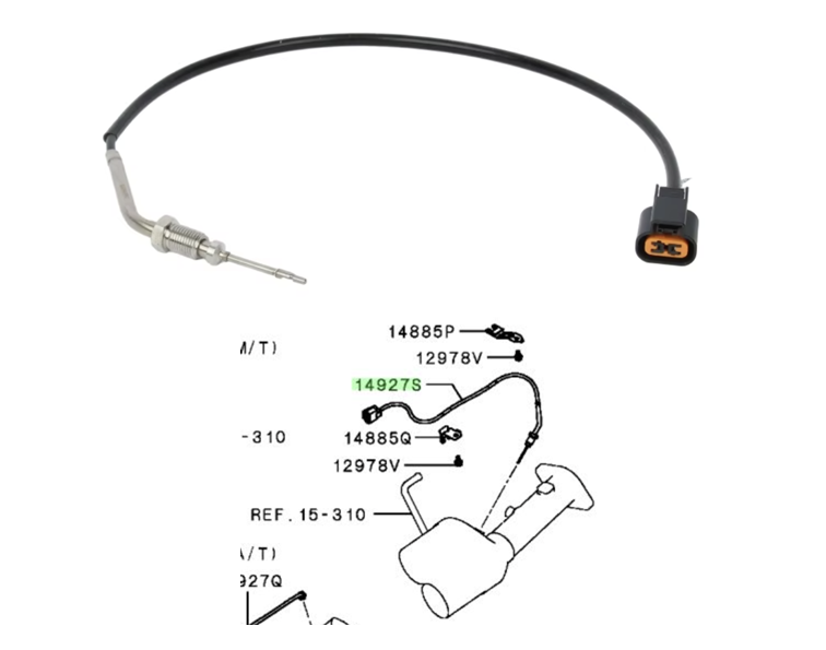 Exhaust Gas Temperature DPF Sensor for Mitsubishi Pajero 4M41 3.2 Diesel POSTDPF
